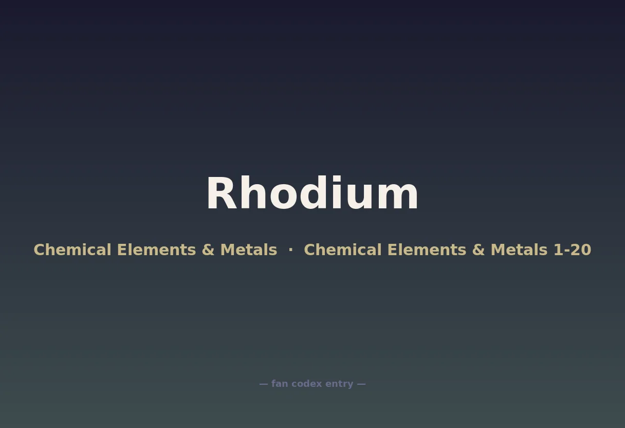 Rhodium